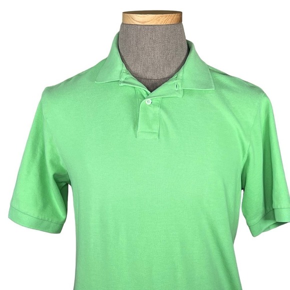 Daniel Cremieux Men’s Lime Green Cotton Polo Medium EUC - Picture 2 of 10